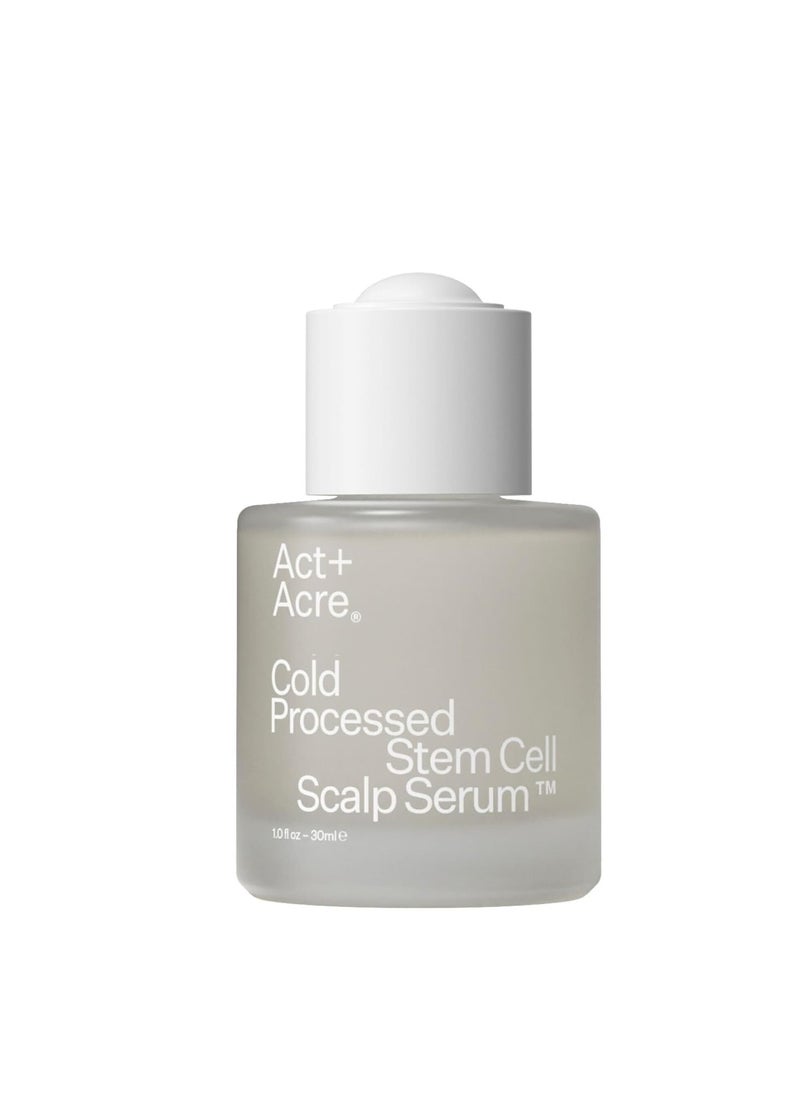 ACT+ ACRE Cold Processed Stem Cell Scalp Serum - Promotes Thicker and Fuller-Looking Hair - Soothes and Hydrates the Scalp - Sulphate and Paraben Free - Aloe Vera for Improved Scalp Health - 1 fl oz.