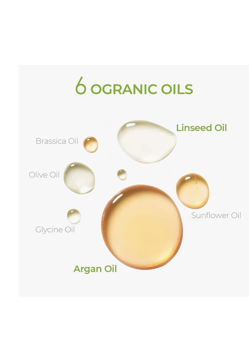 TYMO Argan Hair Oil Spray - Hydrating Veganic Natural 6 Blend Oil for Frizzy & Dry Hair, Organic Pure Formula, Daily Use for Hair, Smooth Damaged Ends, Olive Oil Infused, Add Shine