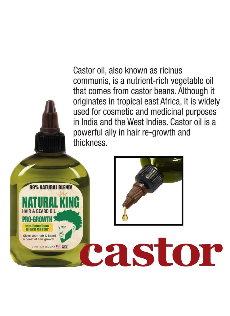 SFC Natural King Pro-Growth Hair & Beard Oil with Jamaican Black Castor Oil 7.1 oz.