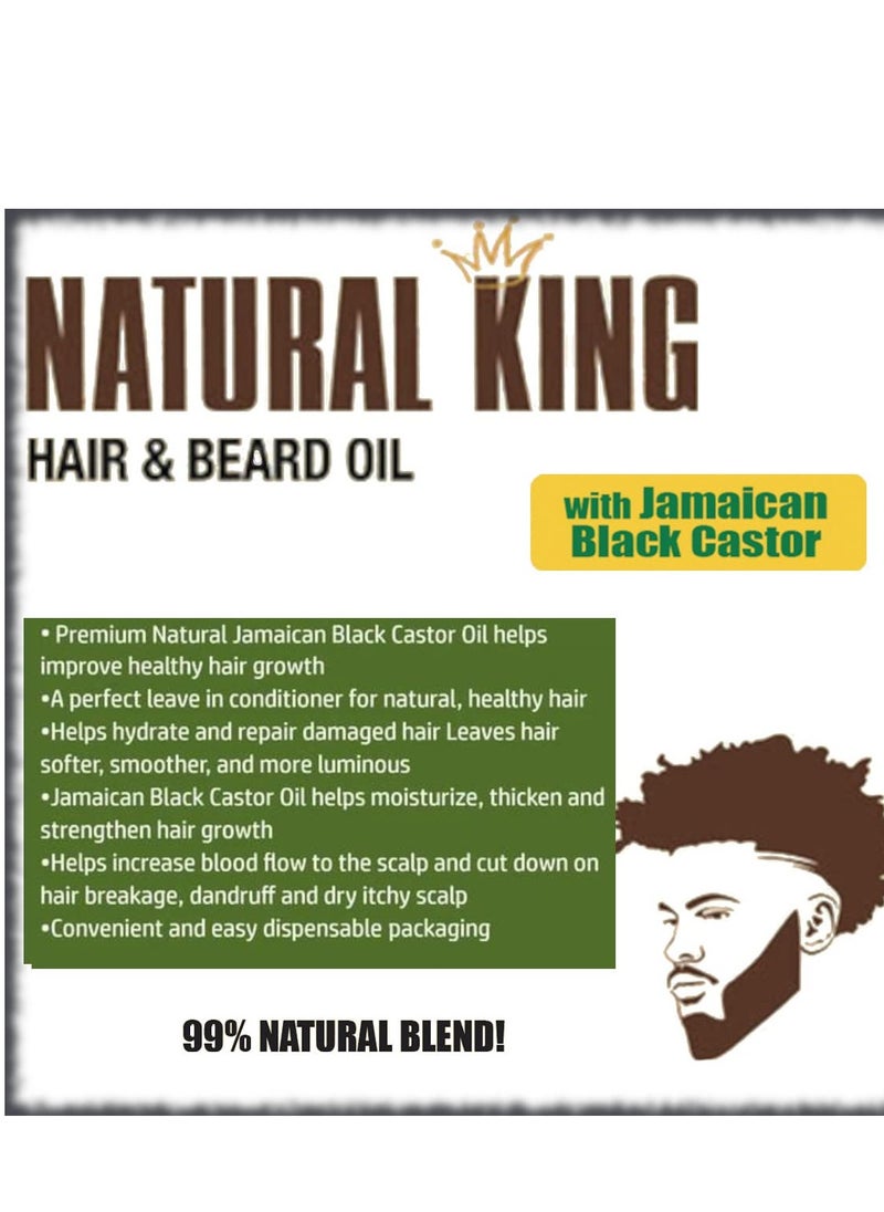 SFC Natural King Pro-Growth Hair & Beard Oil with Jamaican Black Castor Oil 7.1 oz.