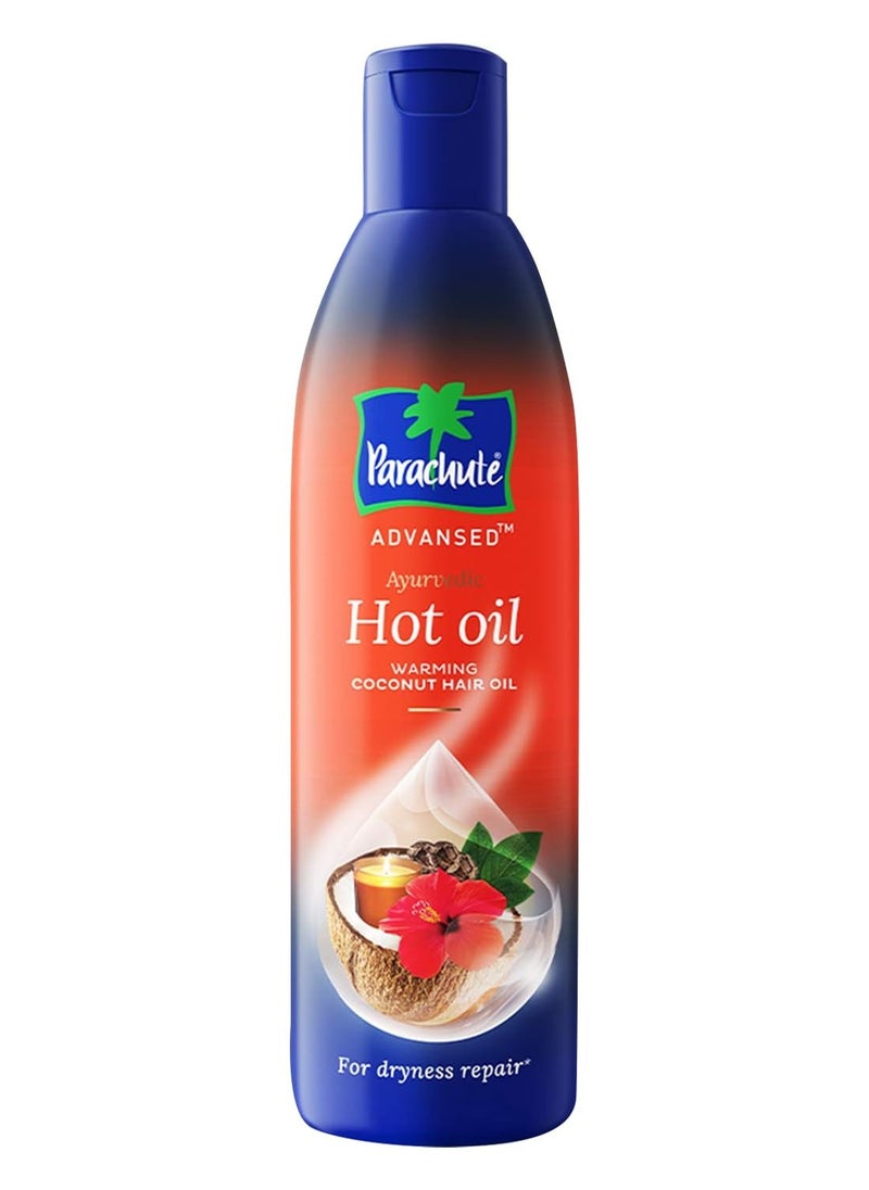 Parachute Advansed Ayurvedic Hot Oil| Warming Coconut Hair Oil with 5 Ayurvedic Ingredients| Fights Frizzy & Dry Hair | Nourishes & Promotes Hair Growth | Anti-Dandruff|10.1 fl.oz.