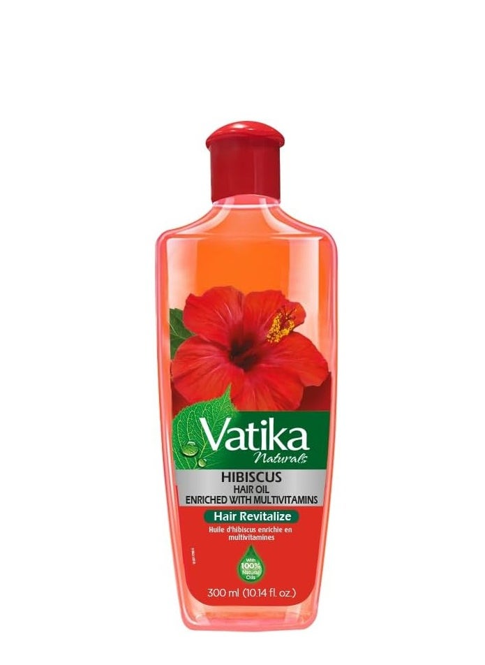 Vatika Naturals Multivitamin Hair Oil - Transform Your Tresses with Strength, Cleansing Power, & Revitalizing Elixir - Expertly Enriched with Multivitamins, Hibiscus Extract, & Natural Oils - (300 ML)