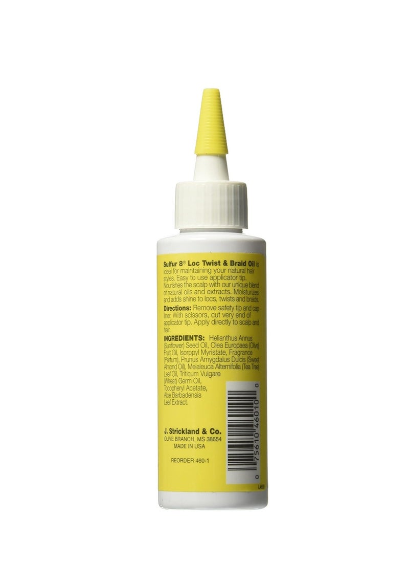 Sulfur 8 Loc Twist and Braid Oil, 4 Ounce