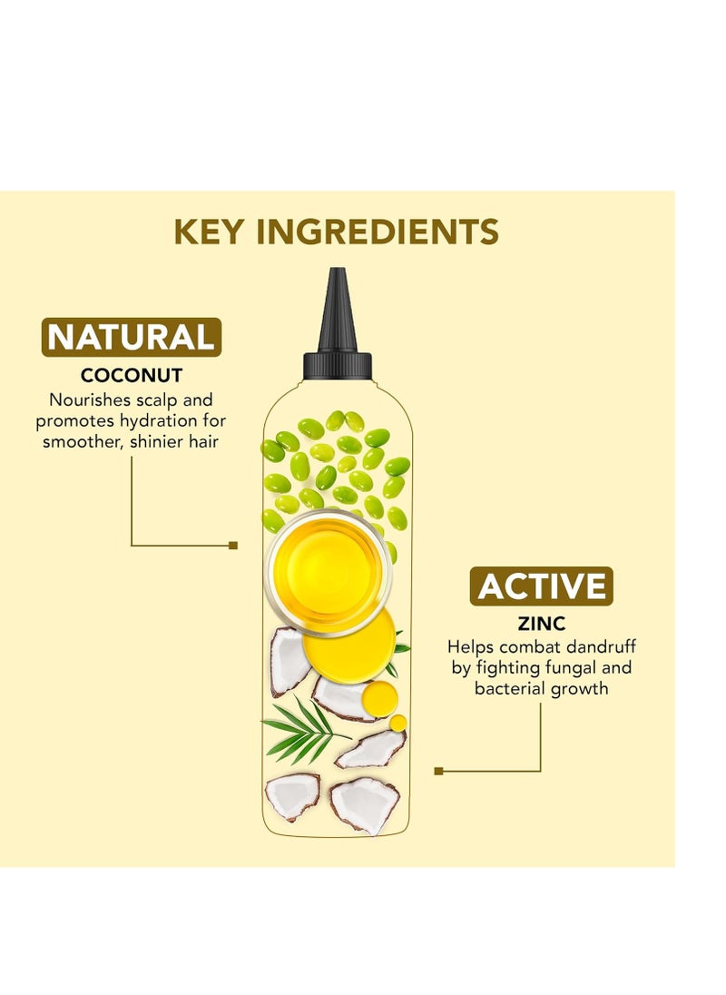 Botanic Hearth Coconut & Zinc Pyrithione Hair Oil (6.7 fl oz) | Moisturizing and Nourishing Hair Treatment for Dry Scalp and Healthy-Looking Hair | Paraben Free | Suitable for All Hair Types