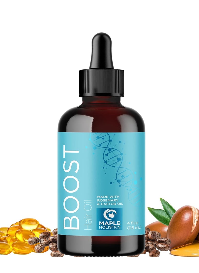 Hair Oil for Damaged Hair and Hair Growth - Thickening  for Frizzy Thin and Weak Hair - Vegan Scalp Oil Hair Growth Formula with Jamaican Black Castor Oil