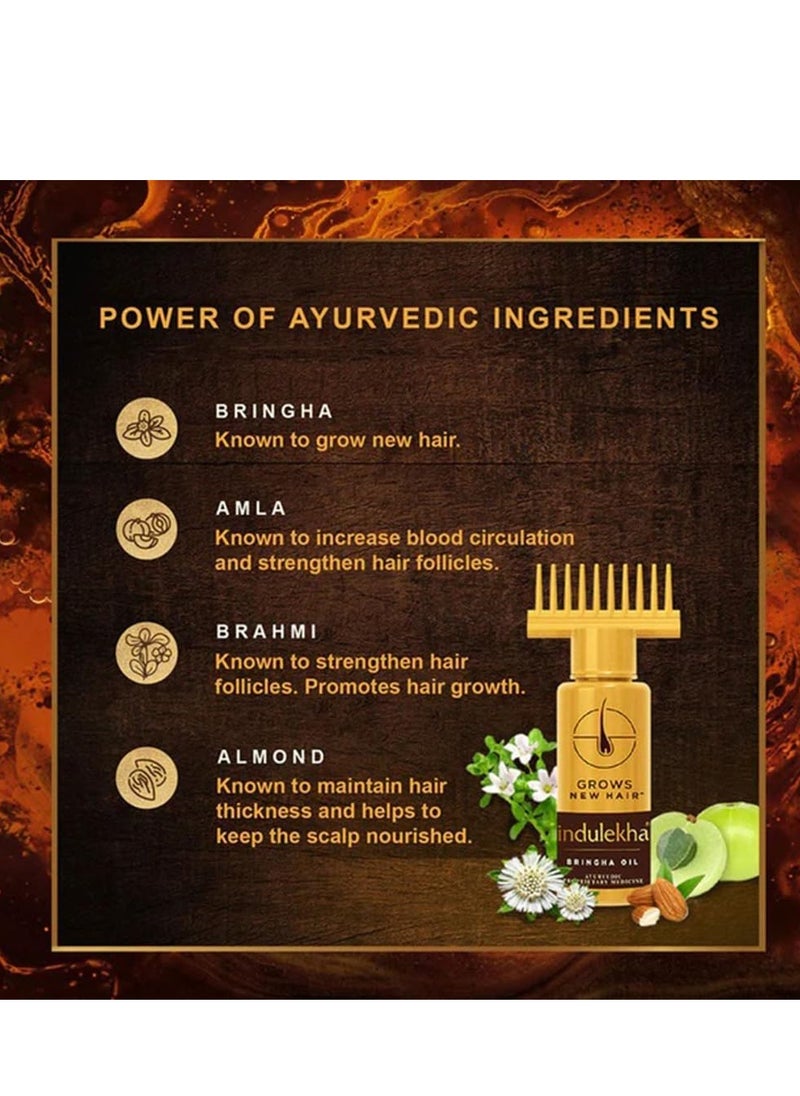 Indulekha Bringha Complete Hair Care Oil 100ml (Pack of 3)