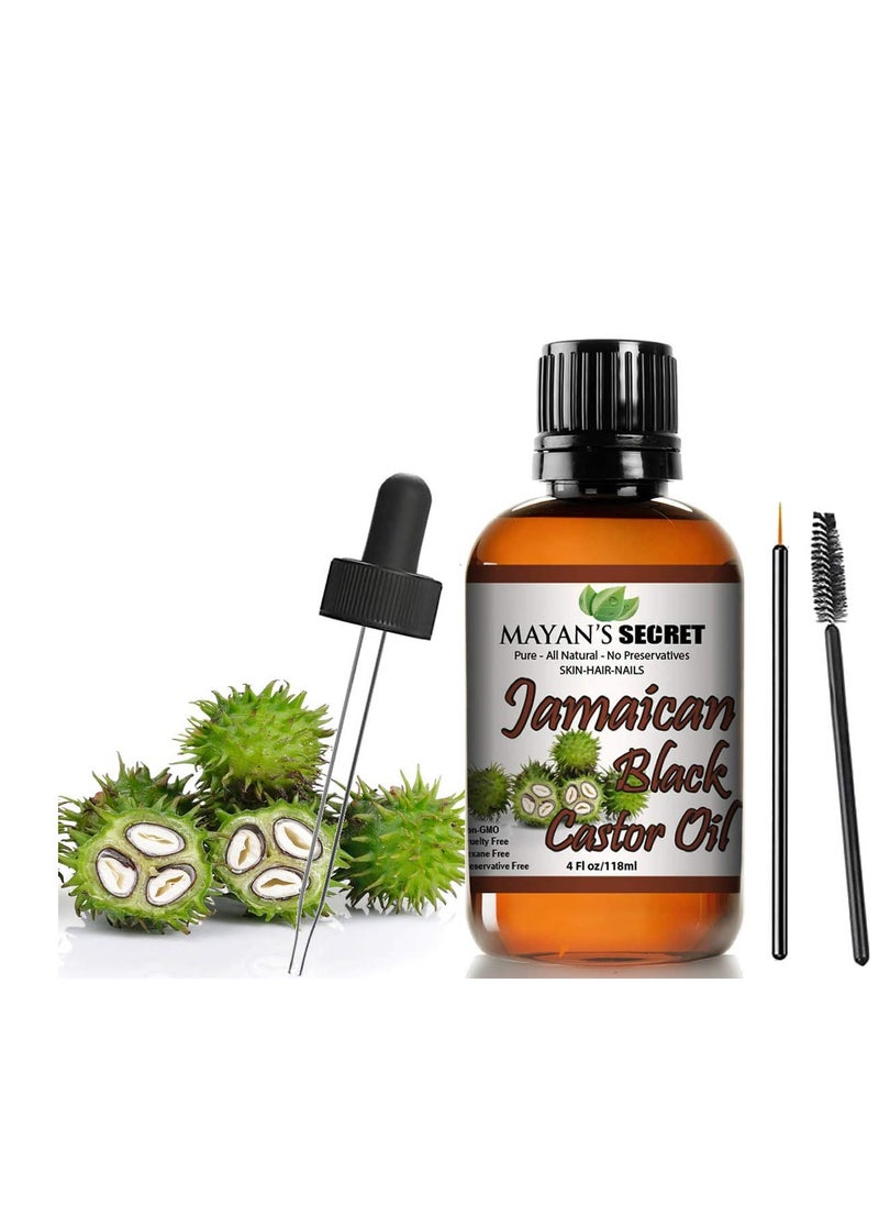 Mayan's Secret - Pure Jamaican Black Castor Seed Oil - Nourishing Care for Hair and Skin