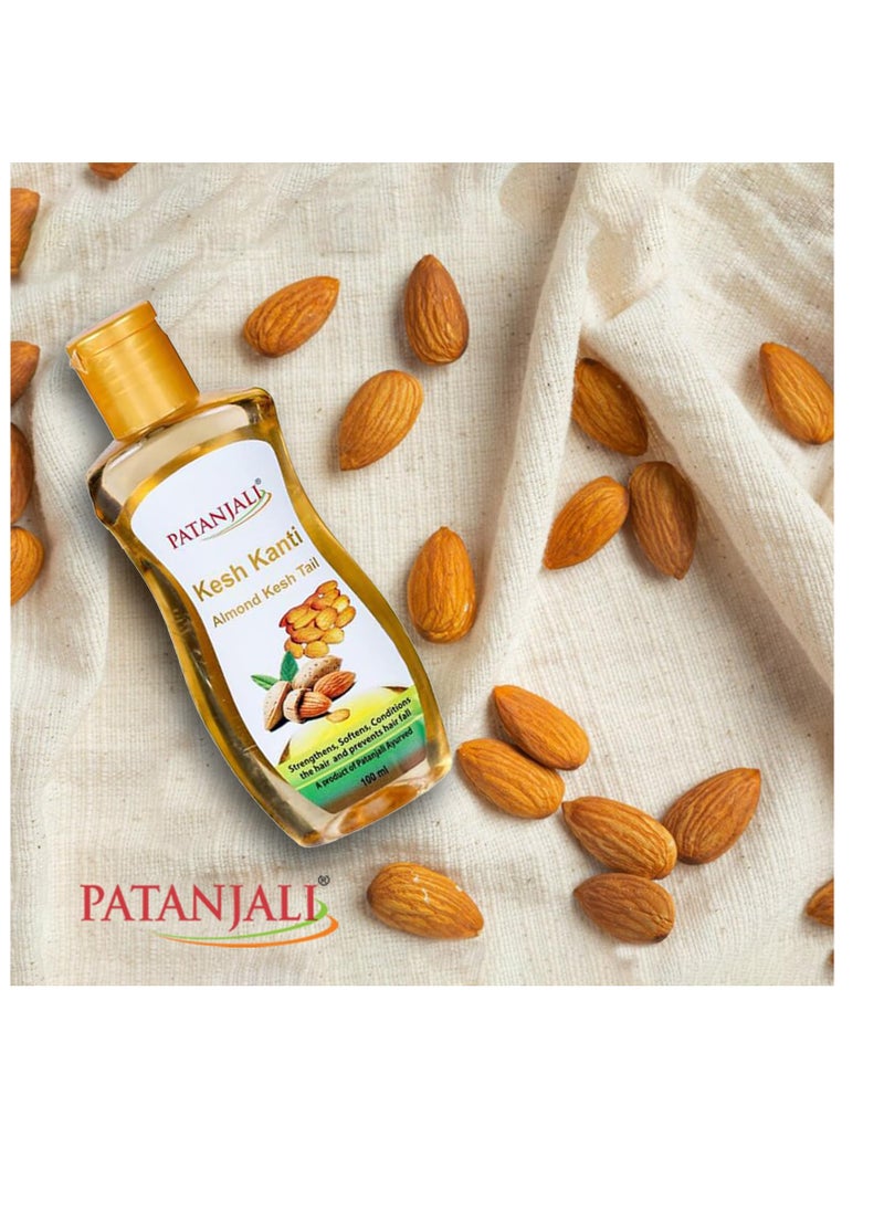 patanjali Kesh Kanti Almond Hair Oil - 100ml / 3.38 fl oz