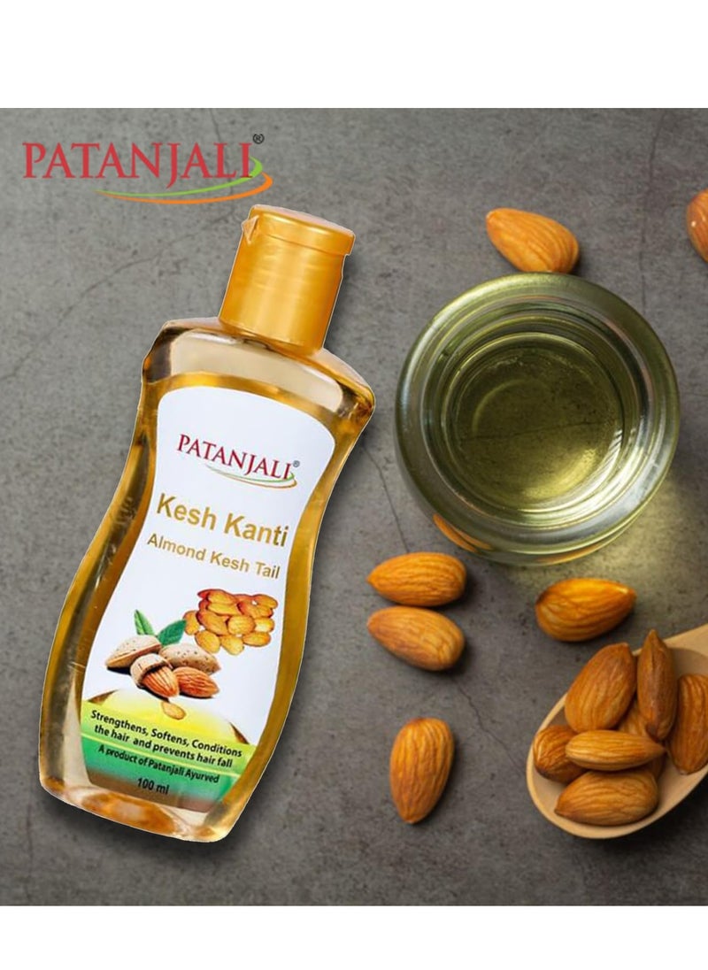 patanjali Kesh Kanti Almond Hair Oil - 100ml / 3.38 fl oz