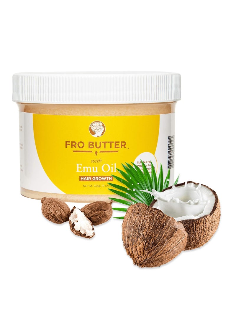with Emu Oil-All Natural and Organic Hair Butter