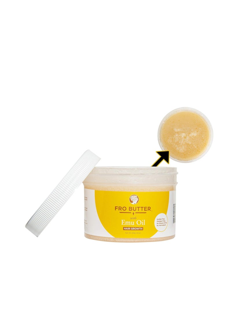with Emu Oil-All Natural and Organic Hair Butter