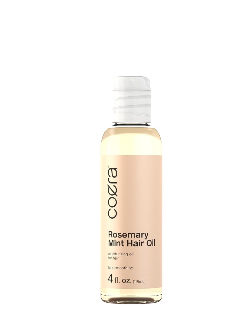 Coera Rosemary Mint Hair Oil | 4 fl oz | Hydrating and Moisturizing for Hair | Free of Parabens, SLS, & Fragrances