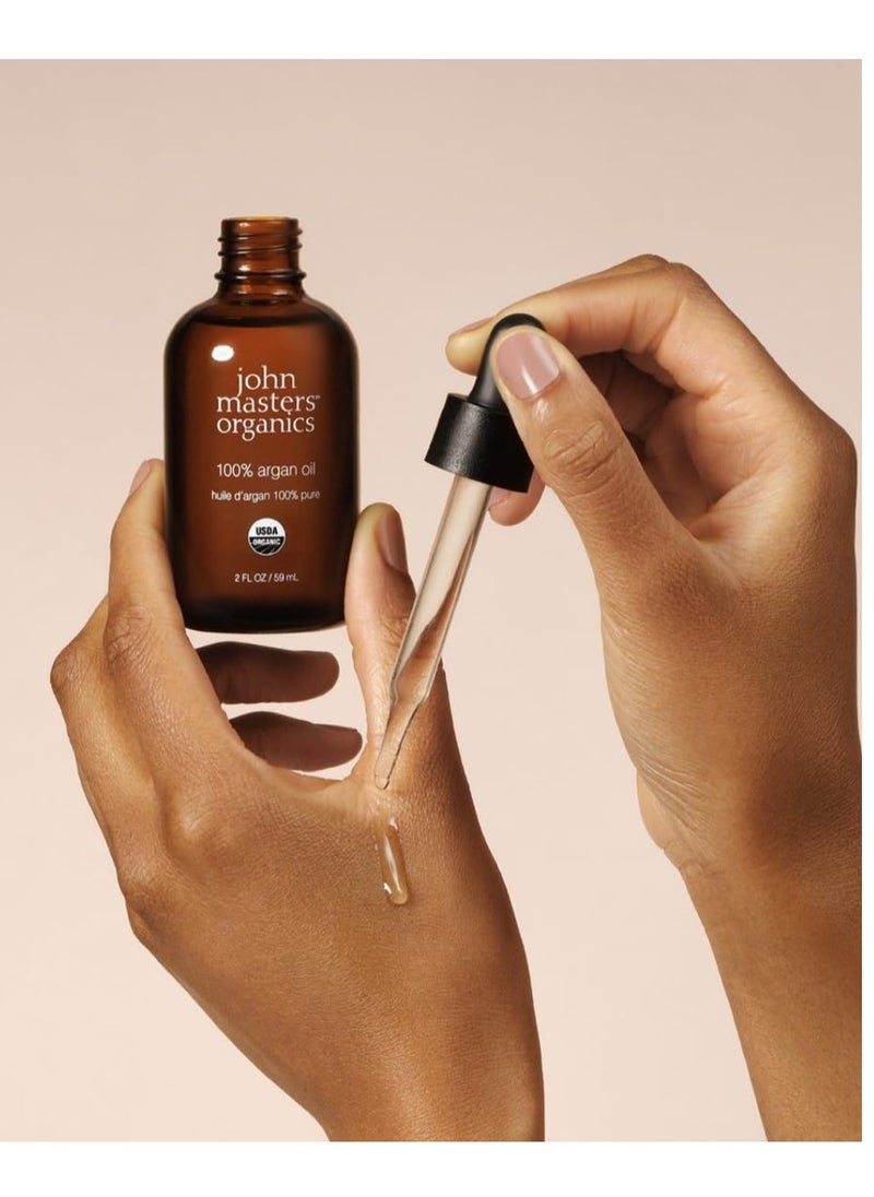 100% Argan Oil USDA-Certified Organic 2 Fl oz