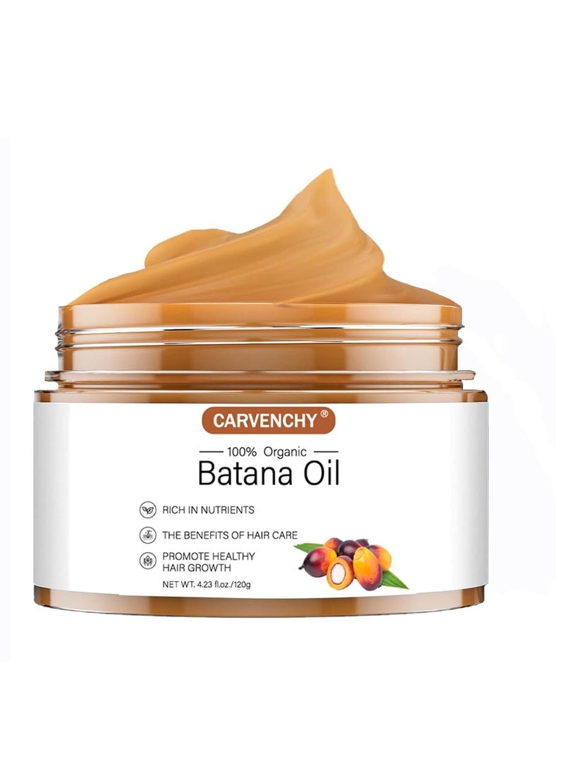 Raw Batana Oil for Hair Growth,100% Natural Batana Oil Sourced from Honduras Unrefined Promotes Hair thickness for Men & Women Moisturize Scalp, Restore Dry Damaged Hair 4.2 OZ