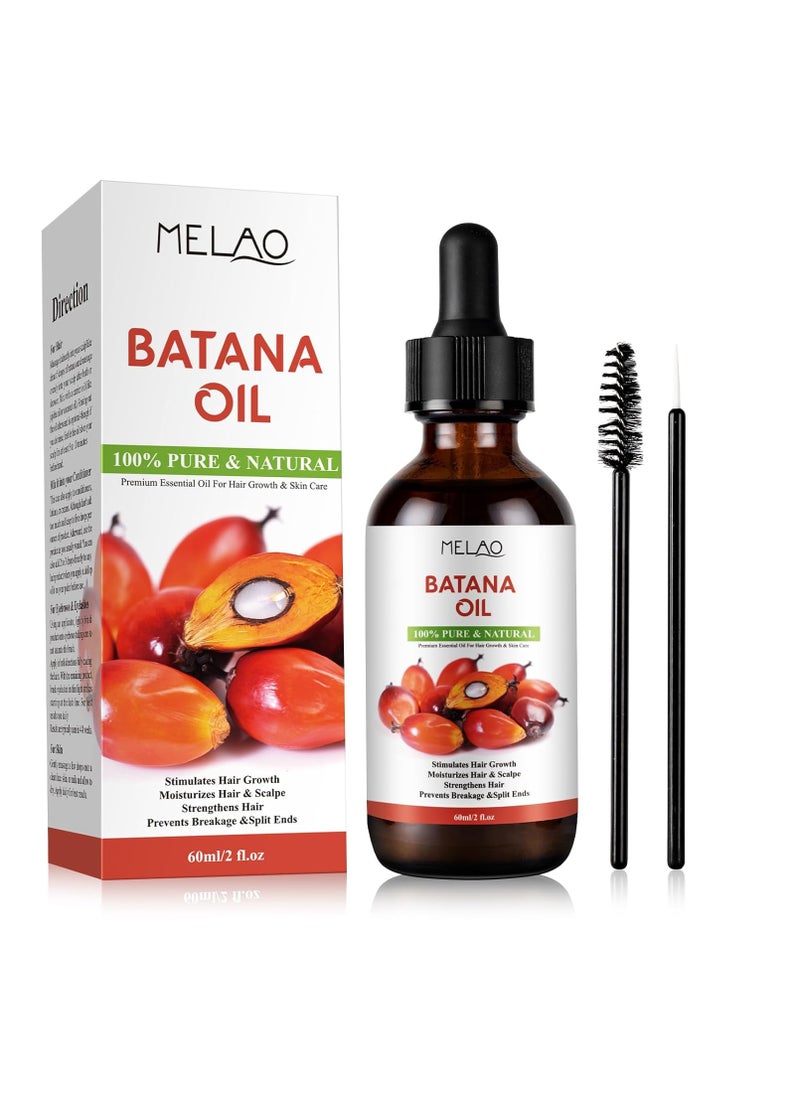 Mererke_Pretty Organic Raw Batana Oil For Hair Growth & Skin Care, Prevents Breakage & Split Ends, Moisturizes Hair & Scalp, For All Hair Typesc