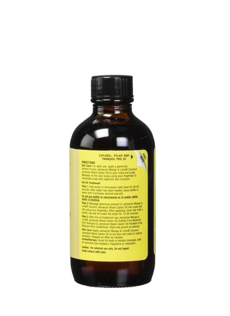 Jamaican Mango & Lime Black Castor Oil With Coconut, 4 oz (Pack of 2)