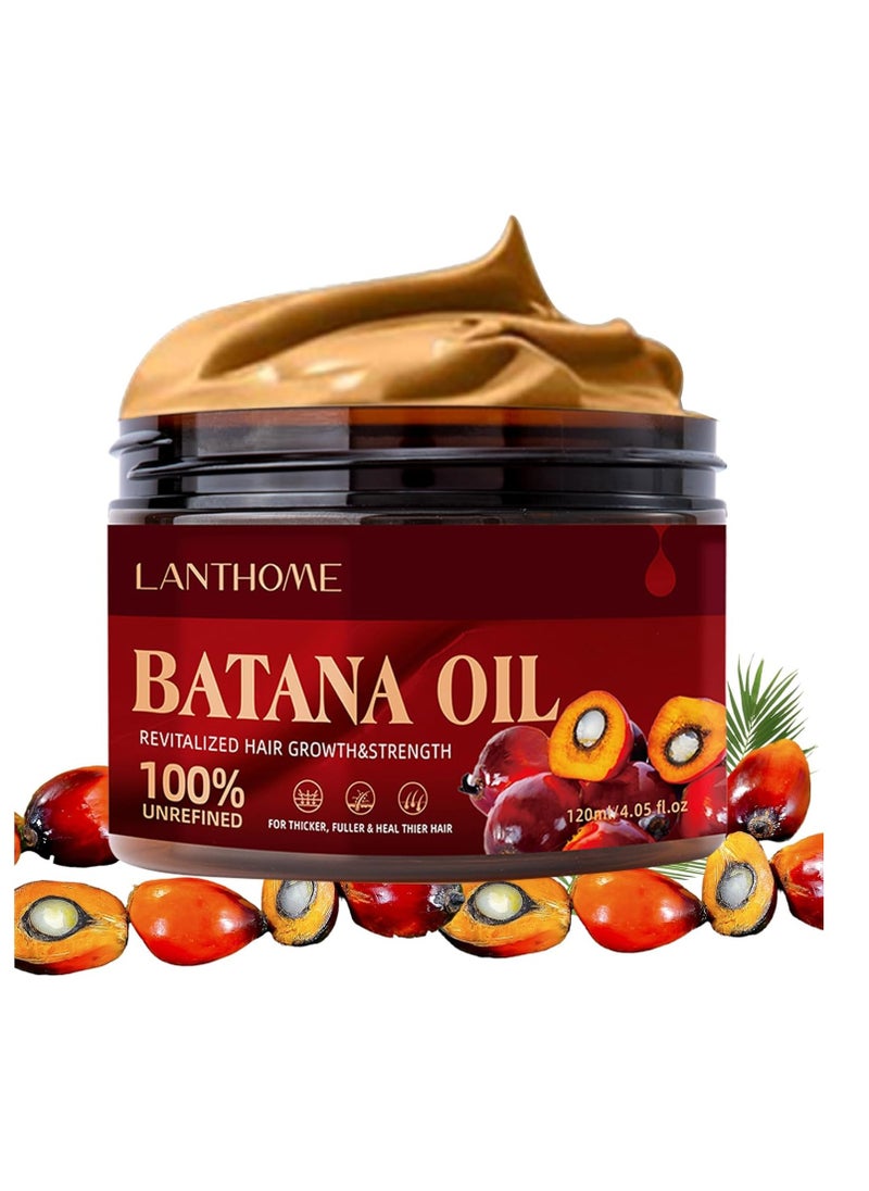 Organic Batana Oil for Hair Growth, Nourishment and Breakage Control - 4.05 Fluid Ounces