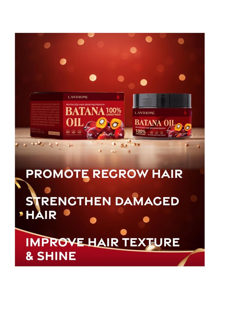 Organic Batana Oil for Hair Growth, Nourishment and Breakage Control - 4.05 Fluid Ounces