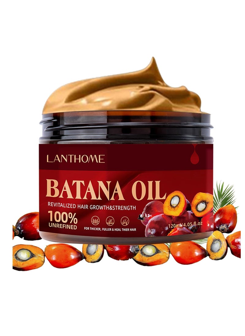 Organic Batana Oil for Hair Growth, Nourishment and Breakage Control - 4.05 Fluid Ounces