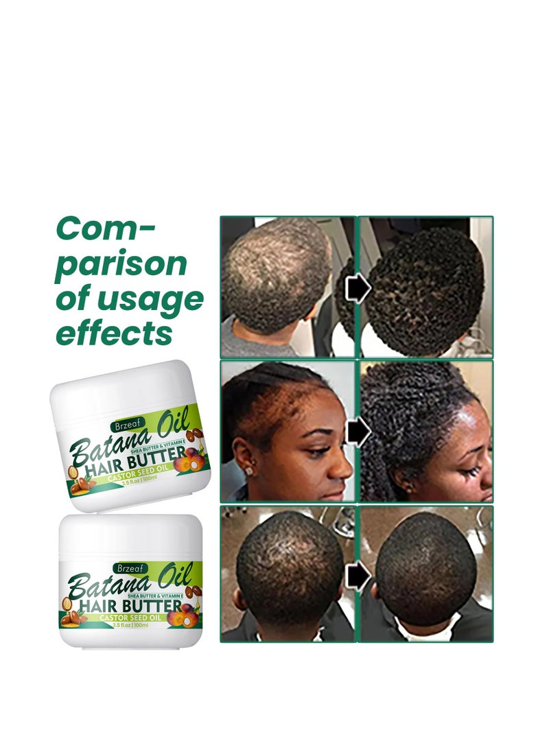 Brzeaf Natural Raw Batana Oil for Women & Men Hair Growth, 3.5 Fluid Ounces - Hair Treatment Oils for All Hair Types, Moisturizing and Nourishing Hair Oil