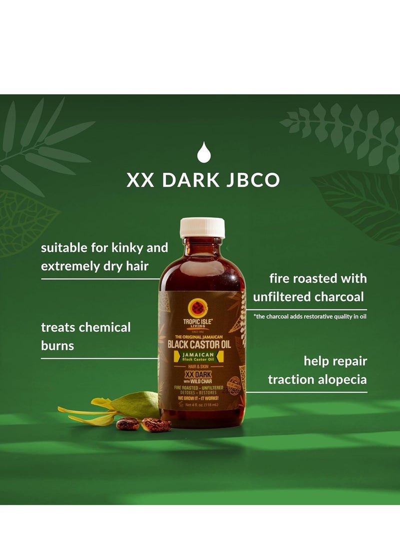 Tropic Isle Living Jamaican Black Castor Oil Collection 2 fl oz - 3 pack