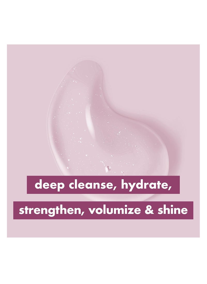 Love Beauty and Planet Sulfate-Free Shampoo Vegan Biotin & Sun-Kissed Mandarin Deep Cleanse, Hydrate, Strengthen, Volumize & Shine 5-in-1 Multi-Benefit Nourishing Shampoo 32 oz