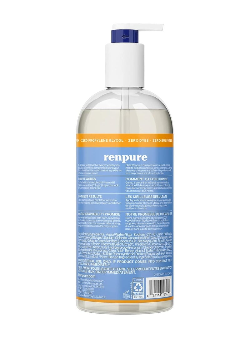 Renpure Biotin and Collagen Thickening Shampoo, 24oz