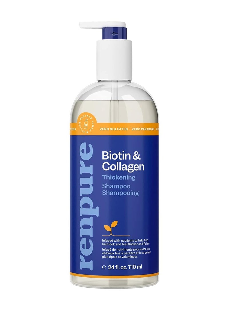 Renpure Biotin and Collagen Thickening Shampoo, 24oz