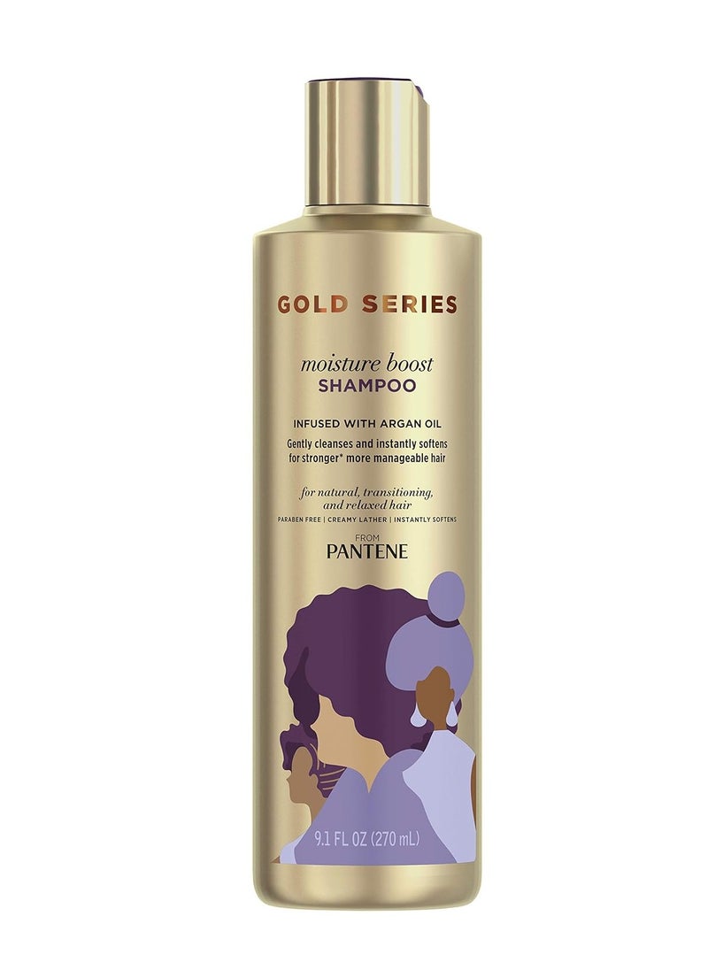 Pantene ProV Gold Series Boost, Moisture Shampoo, 9.1 Fl Oz
