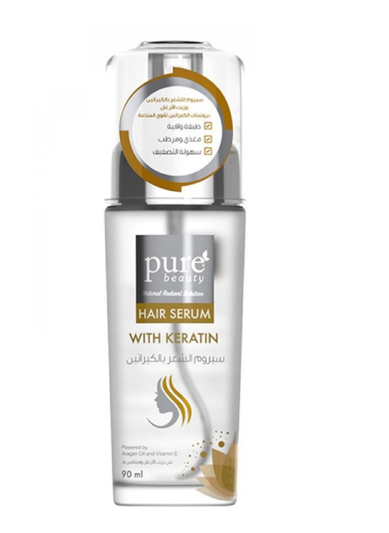 URE BEAUTY HAIR SERUM WITH KERATIN 90ML