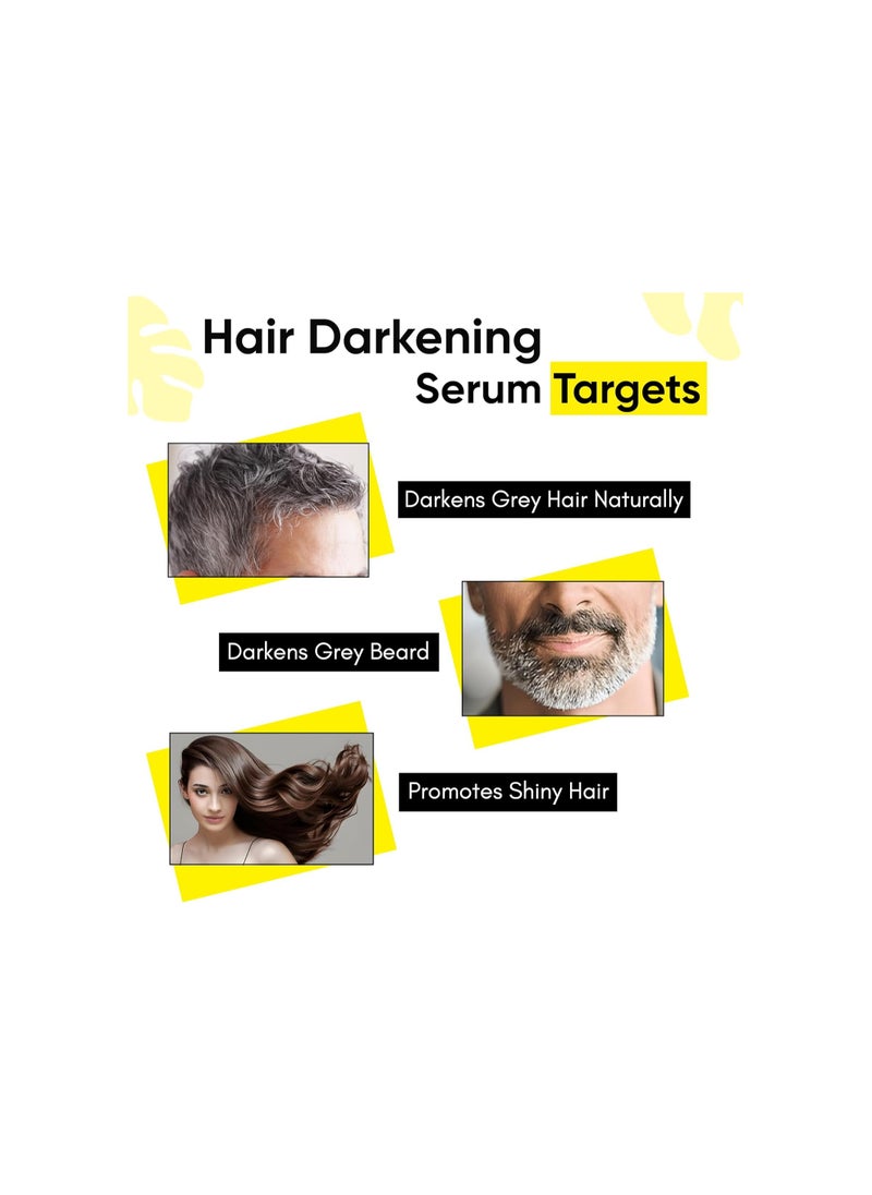 Masofta Anti Grey Hair Darkening Serum with Arcolys & Melano Gray For controlling Hair Greying | For Both Men & Women | Works for Hair & Beard | 30ML