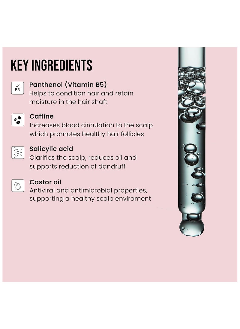 Intensive Hair & Scalp Serum with Capixyl & Procapil - Rosemary Oil for Hair Growth, Organic Castor Oil, Hair Oil for Thicker, Stronger Strands - Avocado & Coconut Fragrance