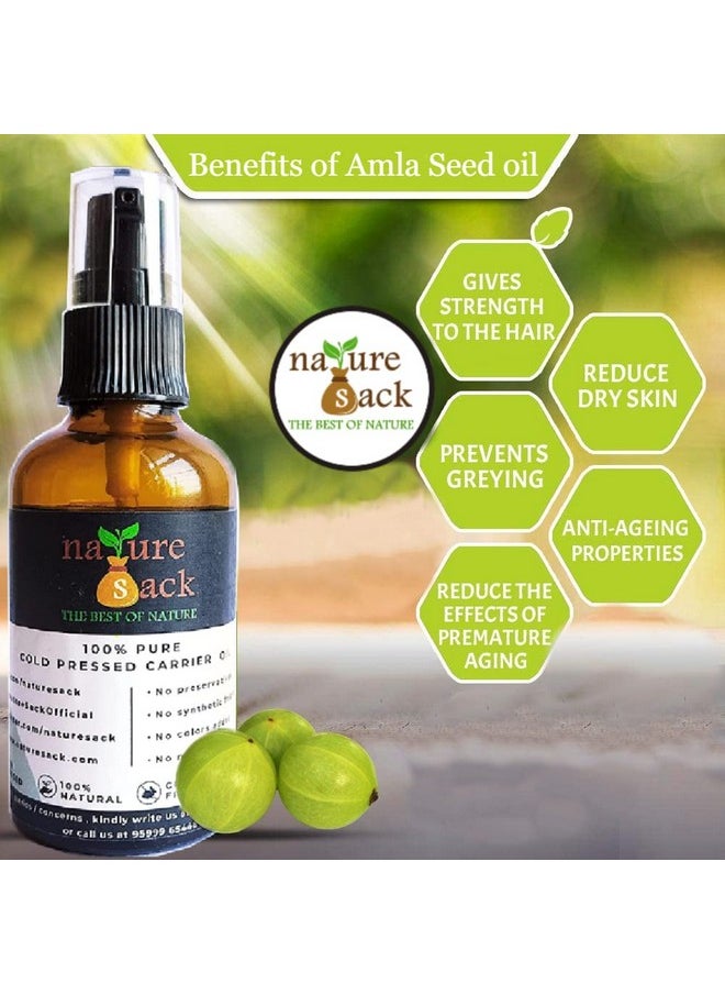 Amla Seed Oil (Indian Gooseberry) 100Ml 100% Pure Natural Cold Pressed Carrier Oil For Skin Care, Hair Care.