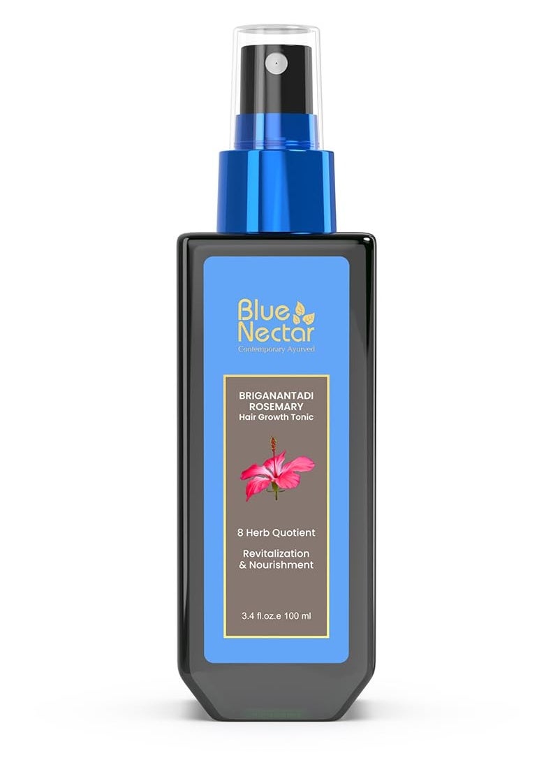 Advanced Plant-Based Rosemary Hair Growth Serum Natural Alternative for Redensyl Intensive Ayurvedic Serum for Women and Men with Bhringraj 8 Herbs 100 ml