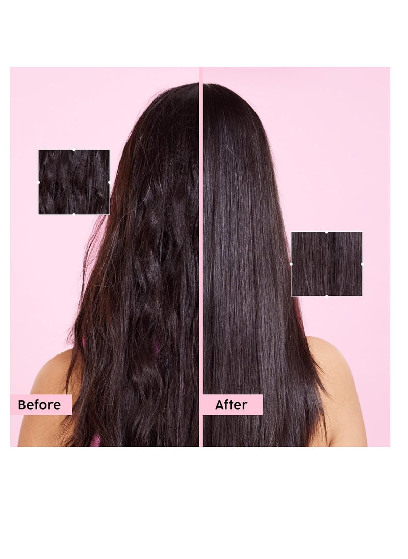 PLIX - THE PLANT FIX Hibiscus Frizz Control Hair Serum | Protects & Smoothes, Dry, Flyaway & Frizzy Hair, With 13 Nourishing Oils | 3x Strength with Fiberhance | 50ml