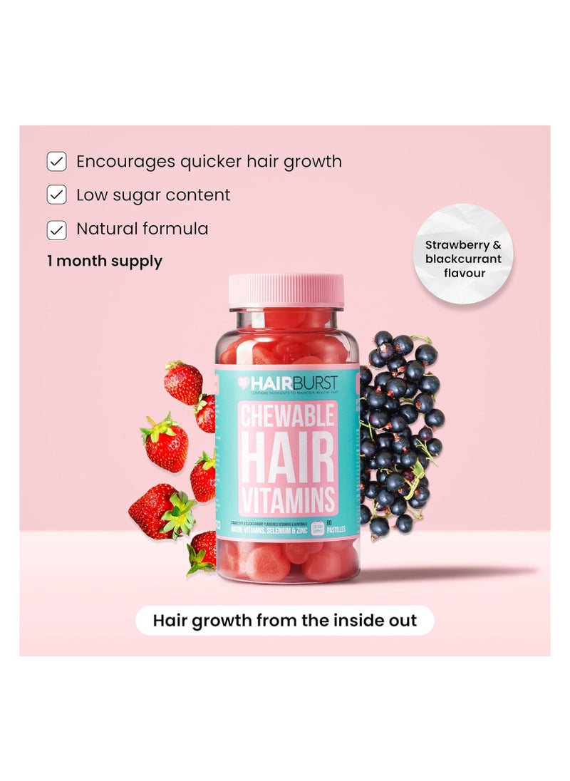 Shampoo, Conditioner & Chewable Hair Growth Bundle — All Natural, Biotin Gummy, Nourishing Hair Regrowth Shampoo for Longer, Stronger Hair