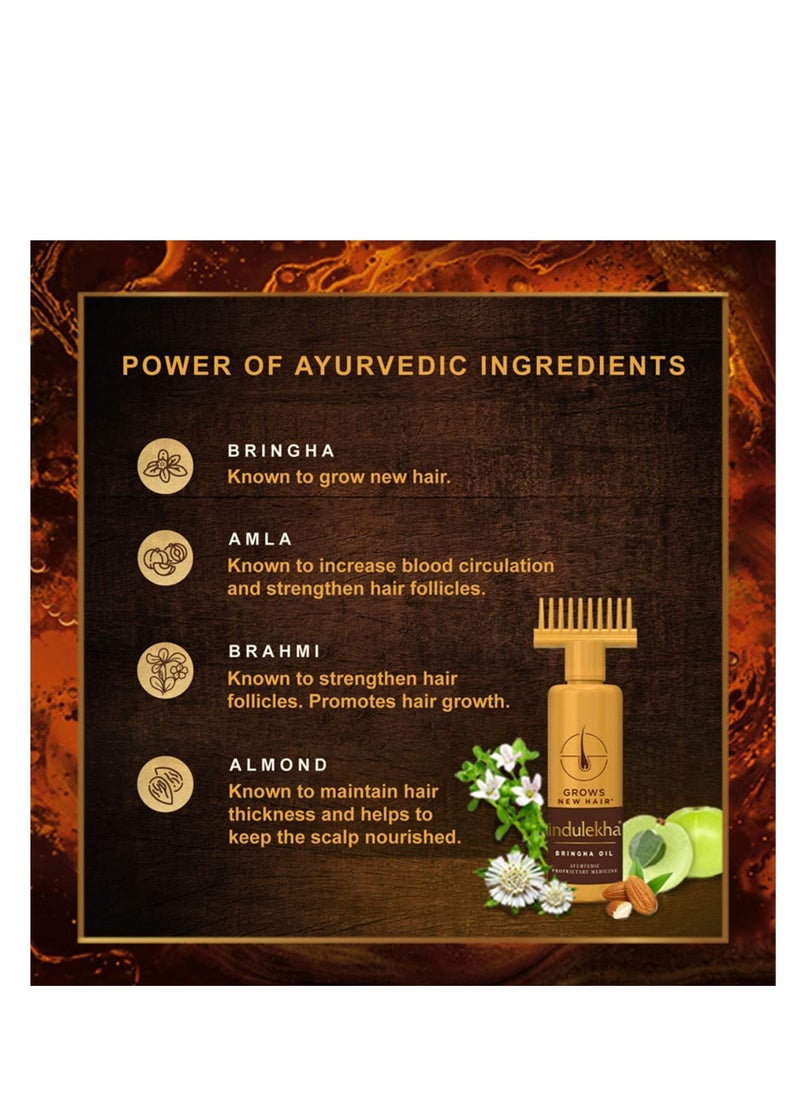 Indulekha Bringha Oil|| Reduces Hair Fall and Grows New Hair|| 100% Ayurvedic Oil|| 250ml