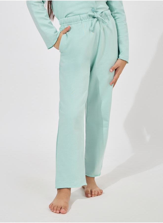 Collared Button Down Shirt & Pyjama Set