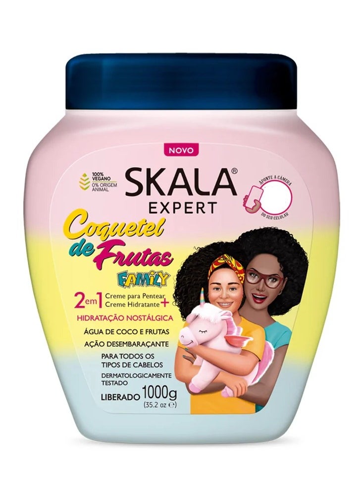 Creme De Tratamento Coquetel De Frutas Family 1000 g