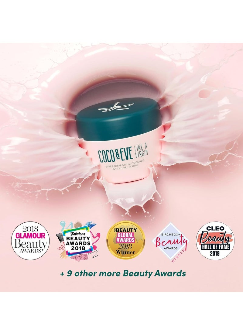 Coco & Eve Like a Virgin Hair Masque - Coconut & Fig Hair Mask for Dry Damaged hair with Shea Butter & Argan Oil for Hair Repair & Hydration | Deep Conditioning Mask Hair Treatment (212 ml)