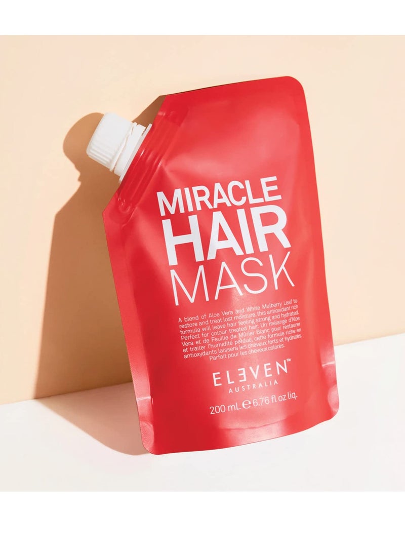 ELEVEN AUSTRALIA Miracle Hair Mask Restore & Treat Lost Moisture - 6.76 Fl Oz