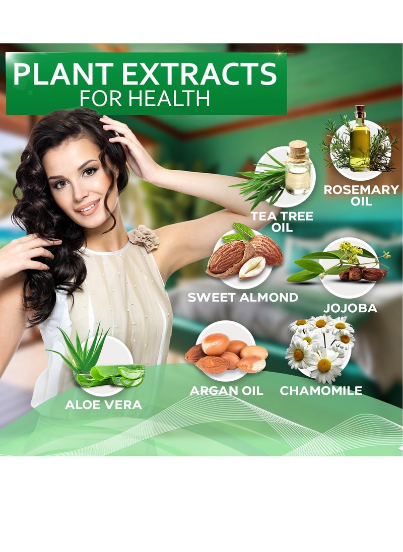 Tea Tree Oil Hair Mask - Deep Conditioner Treatment for All Hair Types - Intense Hydration Care and Protein Moisture Repair for Women and Men.