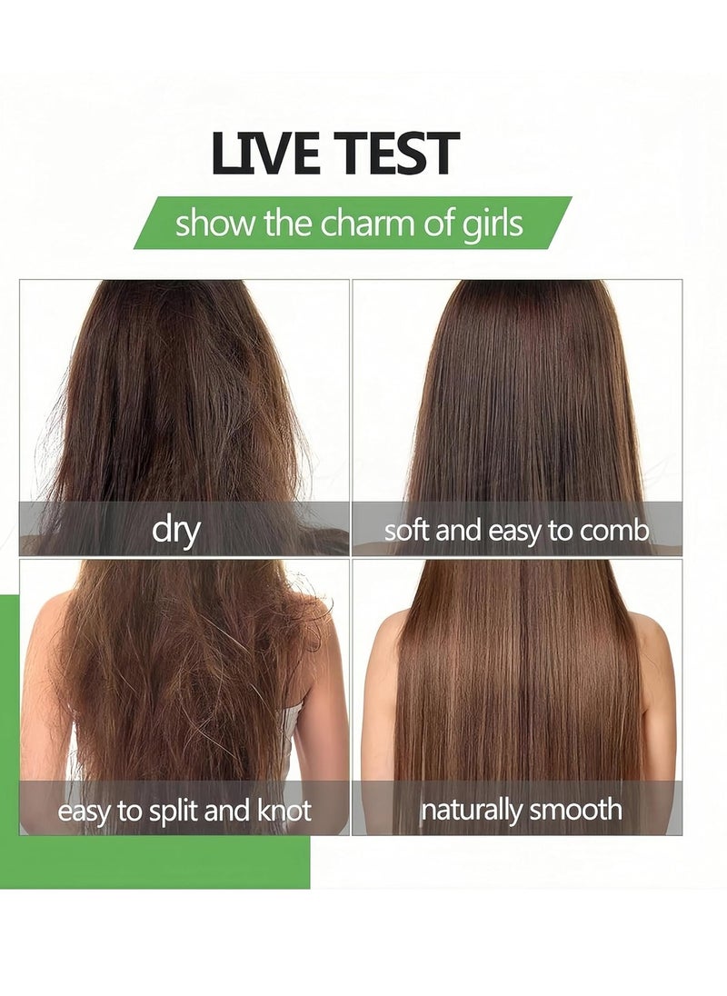 Bremod Leave-in Hair Mask Keratin Hyaluronic ACID Bond Intense Moisturizing Rinse Free Repairs Damaged Hair-Keratin Hair Treatment 3.38Fl oz