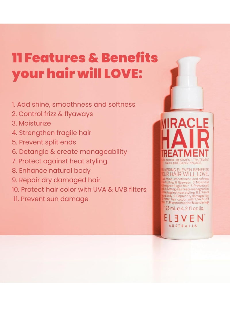 ELEVEN AUSTRALIA Miracle Hair Treatment Protect & Repair Hair Before Styling - 4.2 Fl Oz