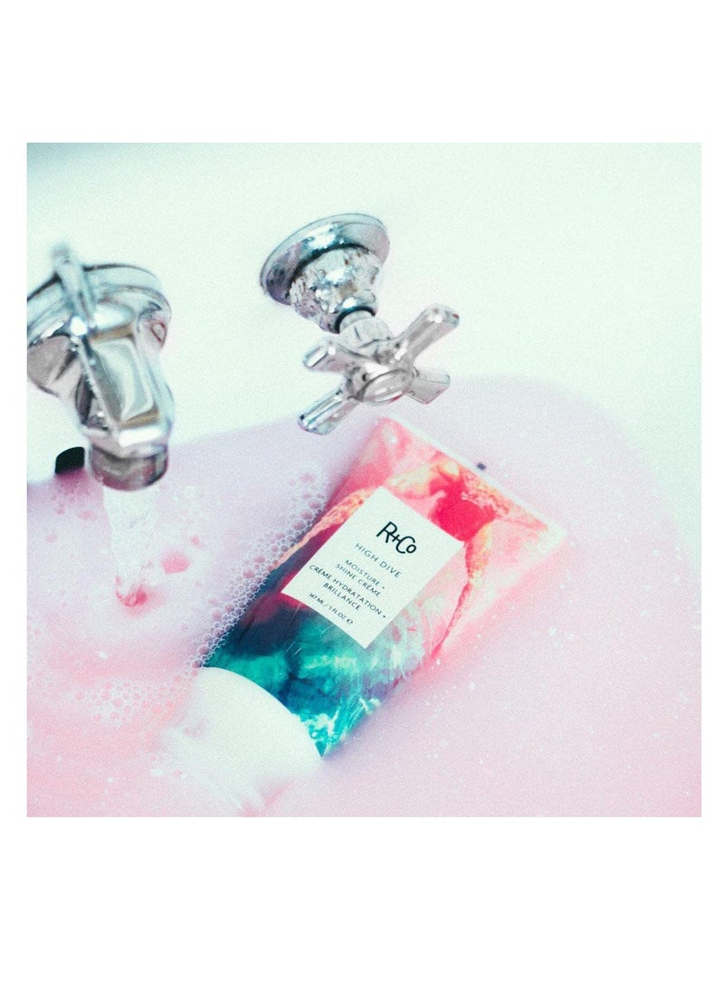 R+Co High Dive Moisture and Shine Crème | Deep Hydration + Softens + Eliminates Frizz | Vegan + Cruelty-Free |