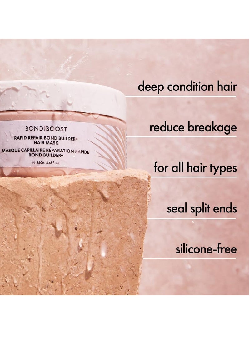 Rapid Repair Bond Builder + Hair Mask for Damaged Hair 8.45 Fl Oz - Deep Conditioning Treatment, Restores Strength & Shine