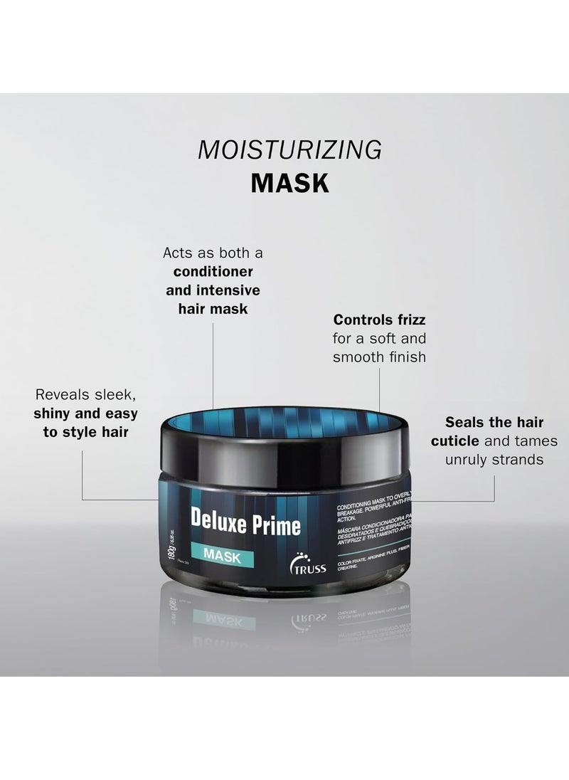 TRUSS Prime Mask - Deep Conditioning Treatment - Creatine & Arginine Plus Hair Repair, Rebuilds Vitality Back to Damaged and Dry Hair - Reduces Fading with Color Fixative (6.35 oz)