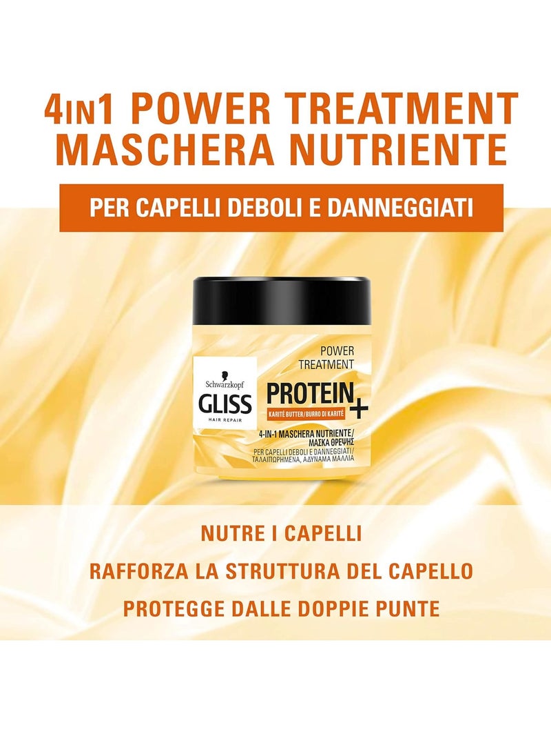 Schwarzkopf Gliss 4-in-1 Mask mask with protein and shea butter 400ml