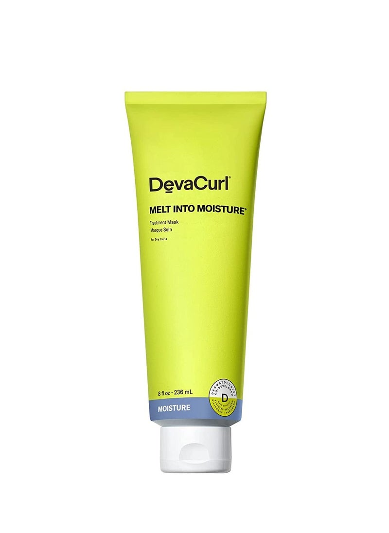 DevaCurl Melt Into Moisture Treatment Mask | Reduces Tangles | Leaves Curls Silky-Soft and Shiny