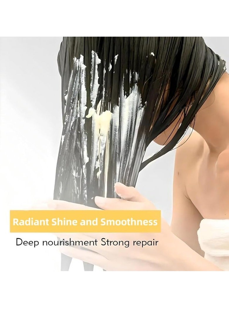 Caviar Essence Hair Mask, Collagen Hair Mask Hair Treatment Deep Repair Conditioning Argan Oil for Dry or Damaged Hair Enriched with Keratin and Vitamins Restores Shine and Softness 250ml(1PCS)